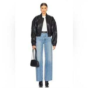 GRLFRND Sz 27 The Brooklyn Wide Leg High Rise Chelsea Market Colour Jeans NEW